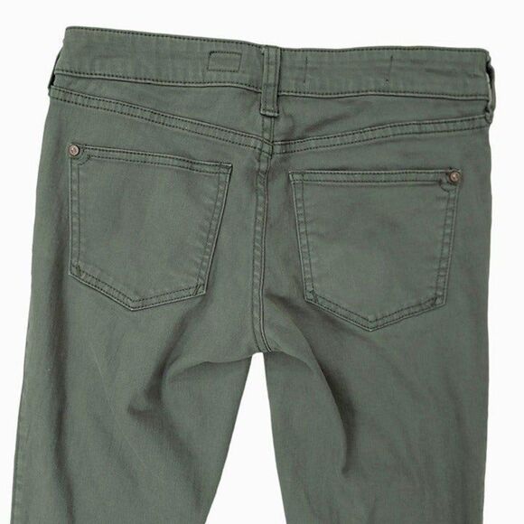 Anthropologie Pilcro Womens Jeans 25 Green Fit Ankle Slim Straight Stretch Denim - Picture 7 of 11
